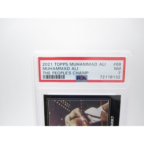 2021 Topps Muhammad Ali The People Champ Black Parallel #02/56 PSA 7 Card (T2) - Picture 3 of 4